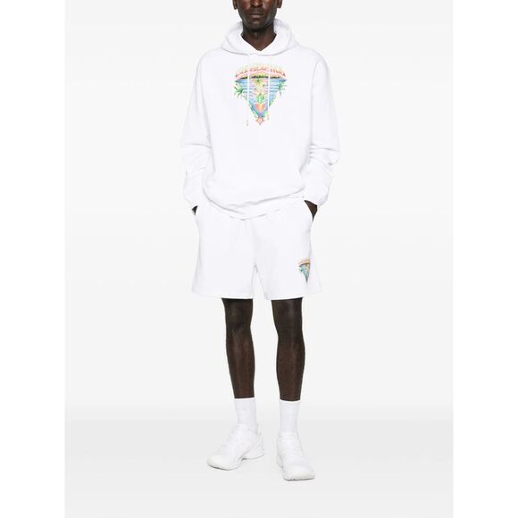 Casablanca White Shorts - Track & Running Shorts Men